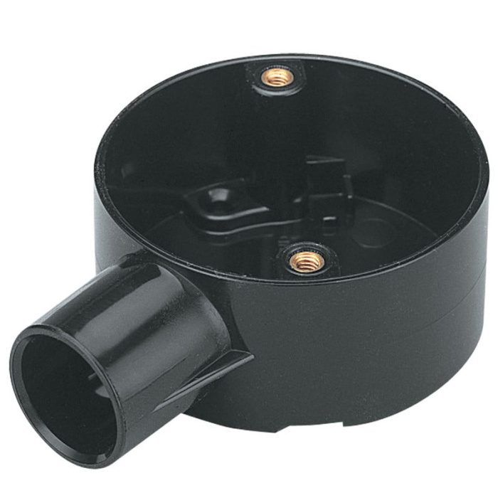 20mm Supertube, terminal circular box, black