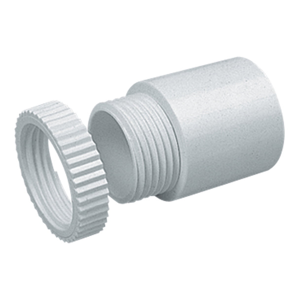 Male thread adaptor for 25mm round