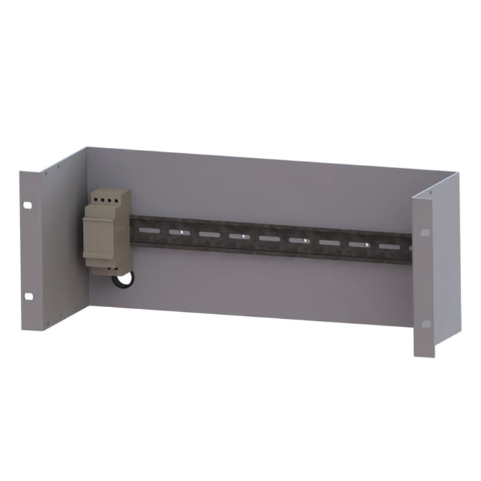 Rack Chassis for AMG Din Rail Units, 4U 19inch Rack Mount, Industrial Grade -40 to +75°C, PSU Not Included