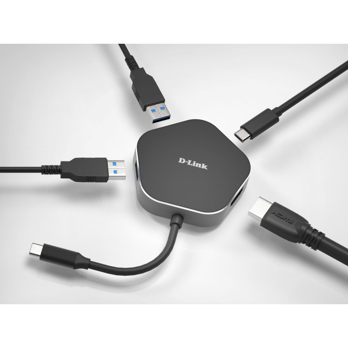 4-in-1 USB-C Hub with HDMI and Power Delivery