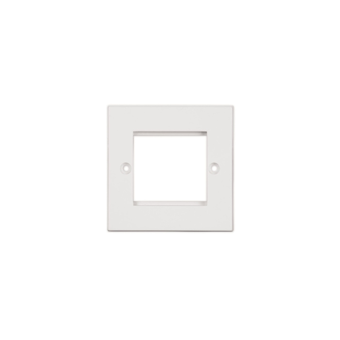 Everon™ Copper Datacom 86 x 86 mm Faceplate for EuroMod, Single-Gang (pack of 25), White