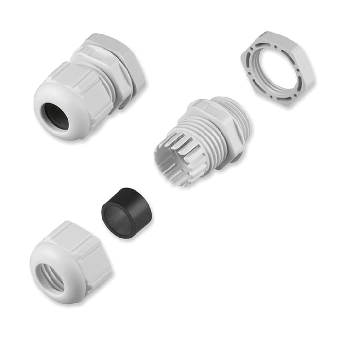 Cable glands M25 for cable diameters 9-16 mm, pack of 10