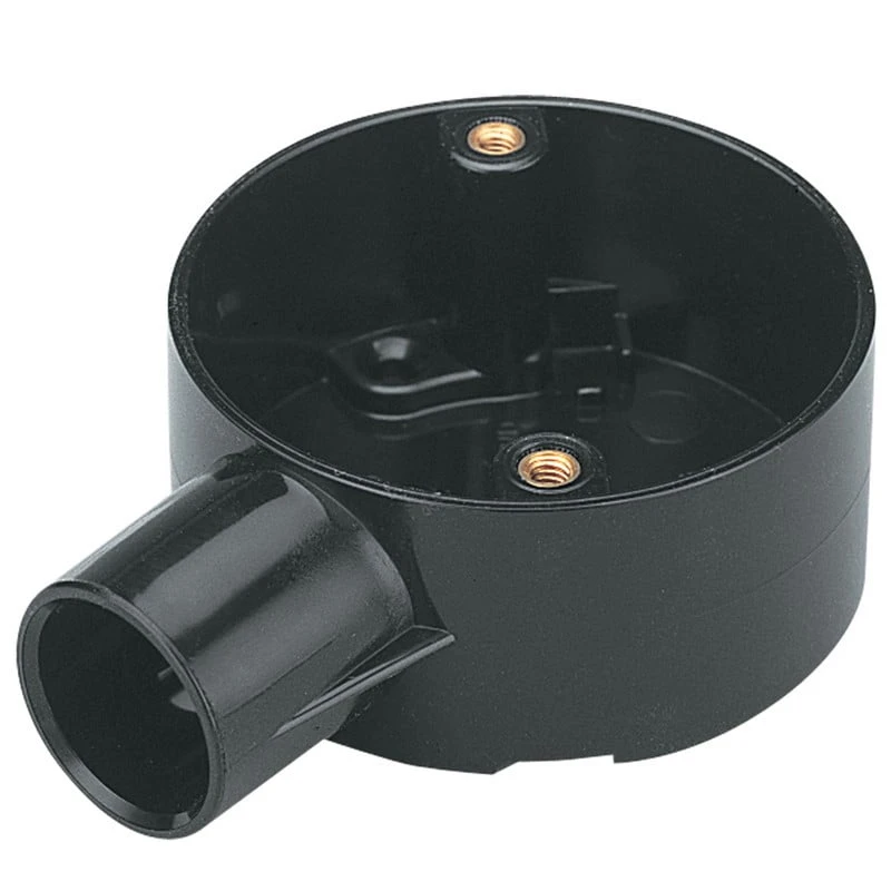 20mm Supertube, terminal circular box, black 20mm Supertube, terminal circular box, black