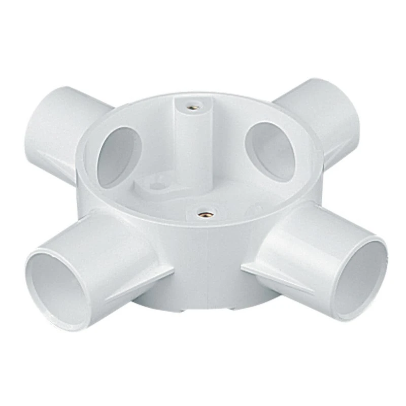 Circular 4 way box for 25mm round Circular 4 way box for 25mm round
