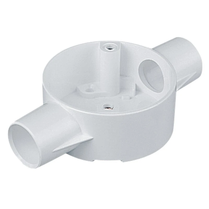 Circular through box for 25mm round Circular through box for 25mm round