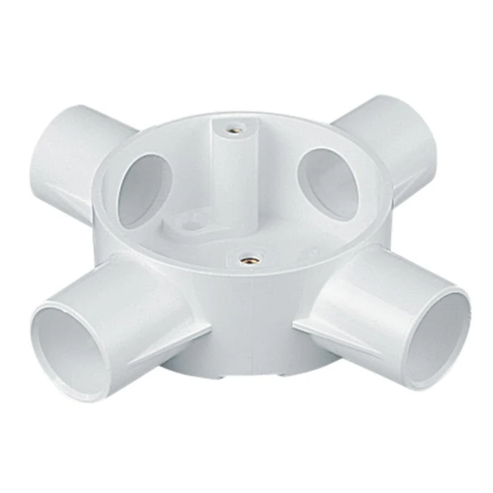 Circular 4 way box for 20mm round