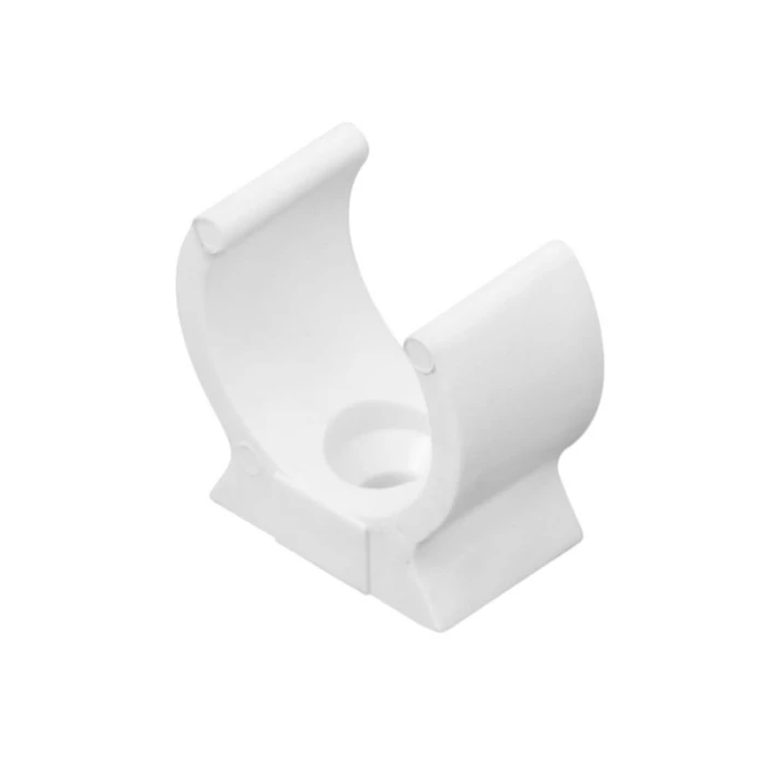 20mm Supertube, U-clip, White 20mm Supertube, U-clip, White