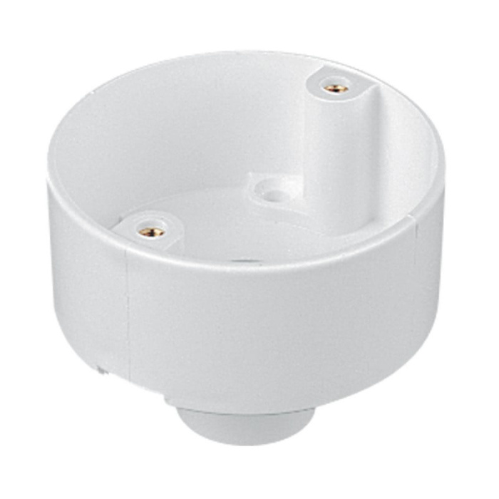 Circular back outlet box for 20mm round