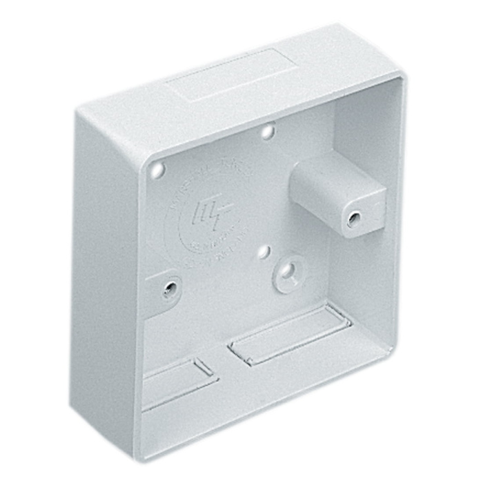 Single Gang Surface Backbox, 44mm Deep