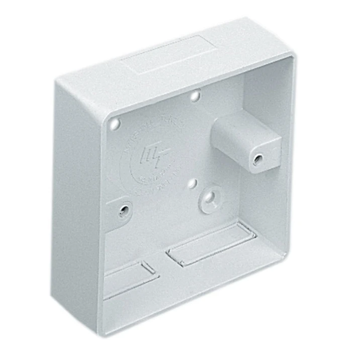 Single Gang Surface Backbox, 44mm Deep