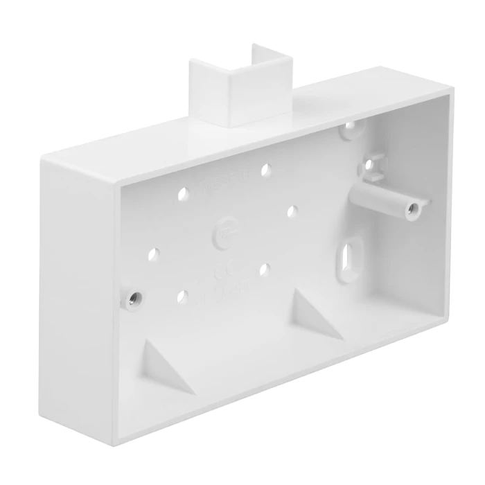 Twin Gang Surface Backbox, 32mm Deep