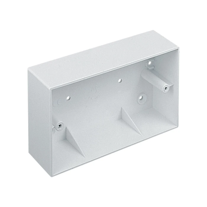 Twin Gang Accessory Box 44mm Deep