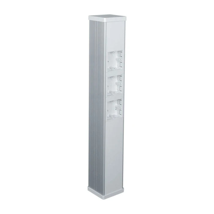 Powerpole, double sided, anodised silver