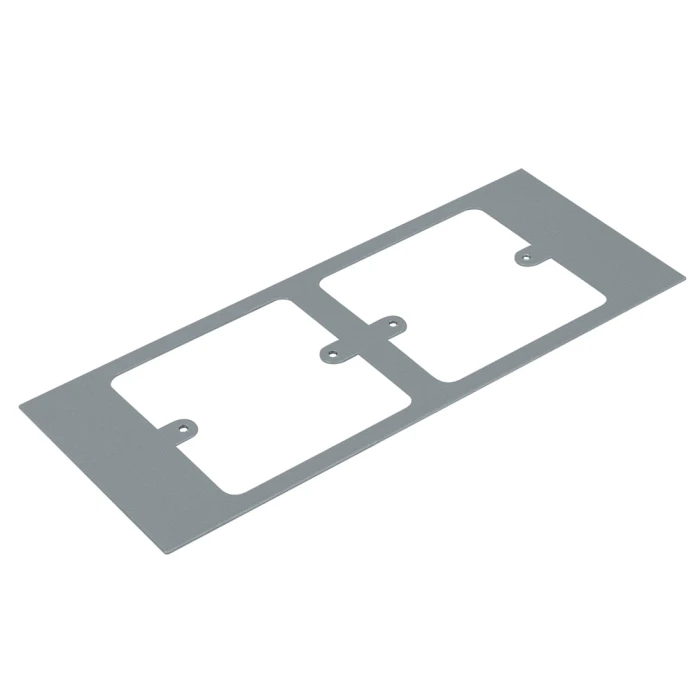 Plate for 2 x 1 gang accessory for 3 comp
