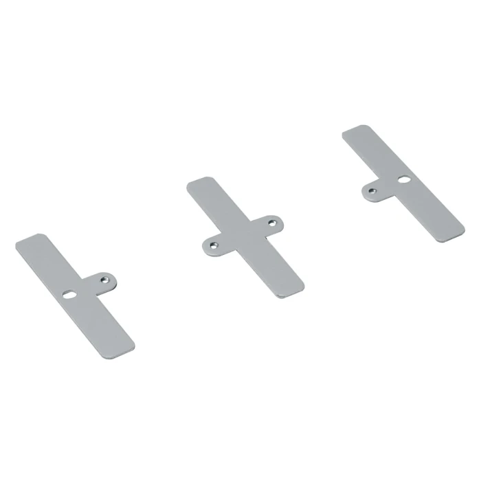 Plate for 2 x 1 gang accessory for 4 comp