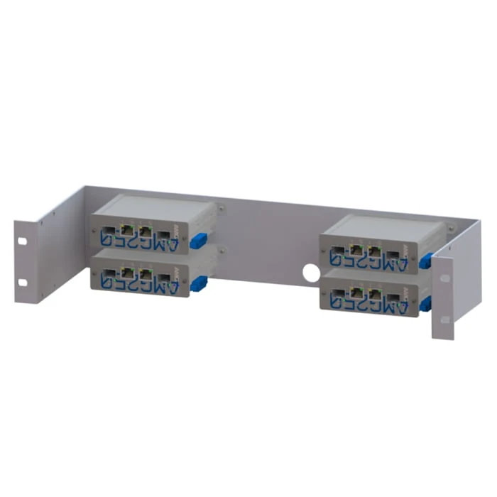 Rack Chassis for AMG 7HP Din Rail Units, 2U 19inch Rack Mount, Industrial Grade -40 to +75°C, 1x AMG2002 PSU Rack Chassis for AMG 7HP Din Rail Units, 2U 19inch Rack Mount, Industrial Grade -40 to +75°C, 1x AMG2002 PSU