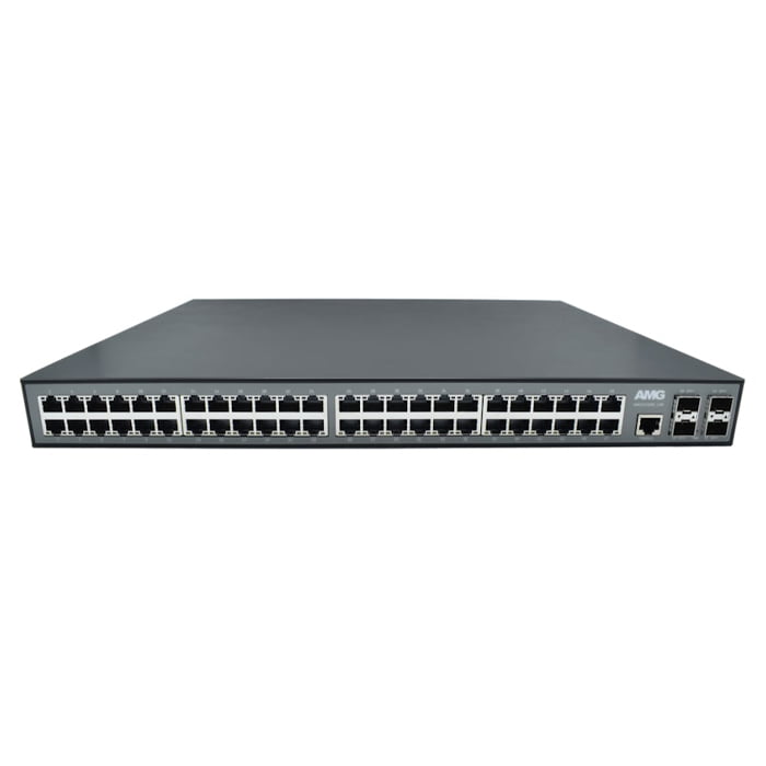 48 x 10/100/1000TX 30W PoE (860W Budget) & 4 x 100M/1G/2.5G/10G SFP+ 48 x 10/100/1000TX 30W PoE (860W Budget) & 4 x 100M/1G/2.5G/10G SFP+