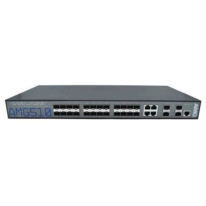 4 x 10/100/1000TX, 24 x 100/1000FX SFP & 4 x 100M/1G/2.5G/10G SFP+