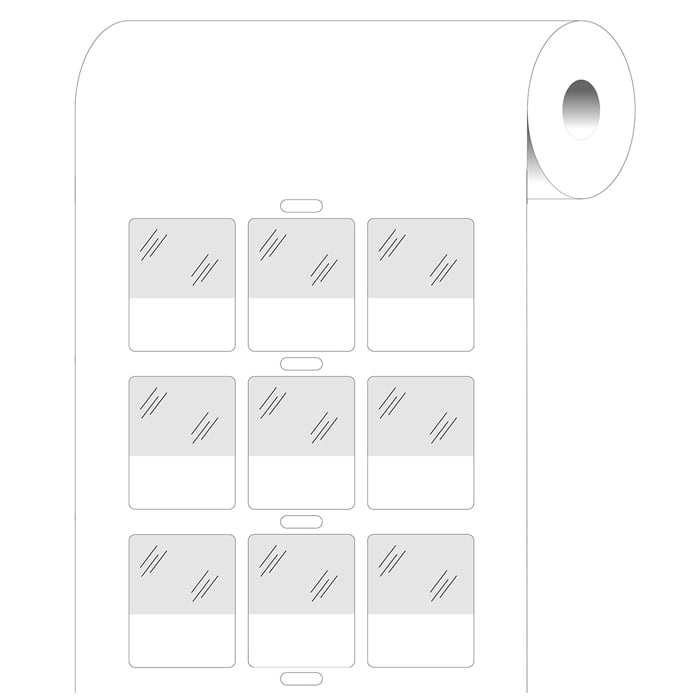 25.4x25.4mm wraparound label