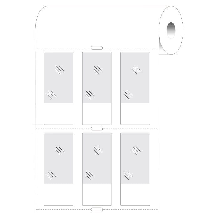 25.4x63.5mm wraparound label