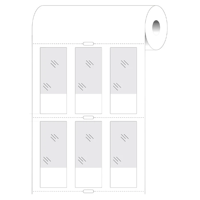 25.4x63.5mm wraparound label