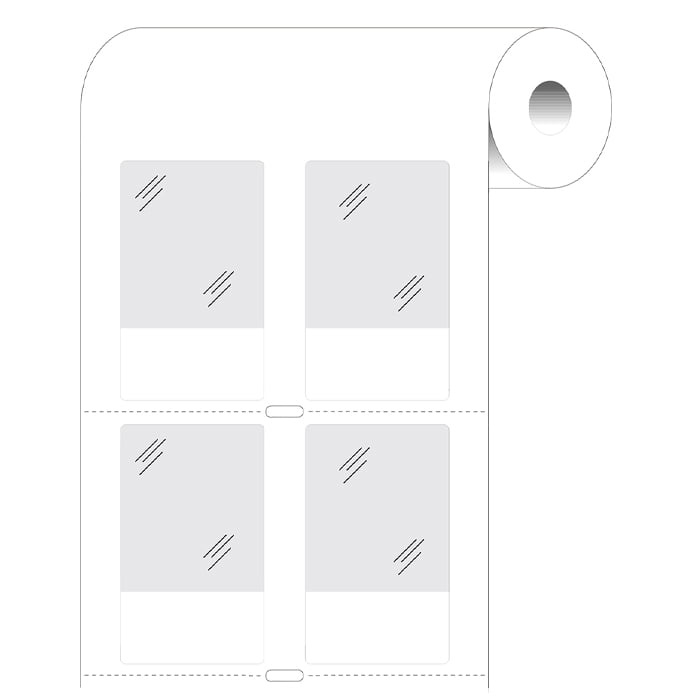 38.1x63.5mm wraparound label