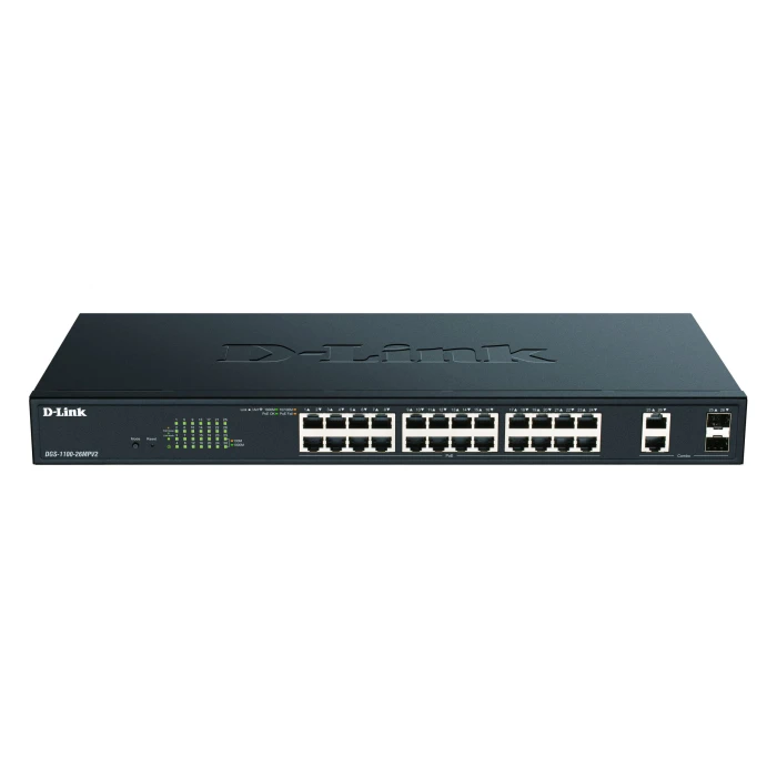 DGS-1100 Series – 26-Port PoE+ Gigabit Smart Managed Switch DGS-1100 Series - 26-Port PoE+ Gigabit Smart Managed Switch
