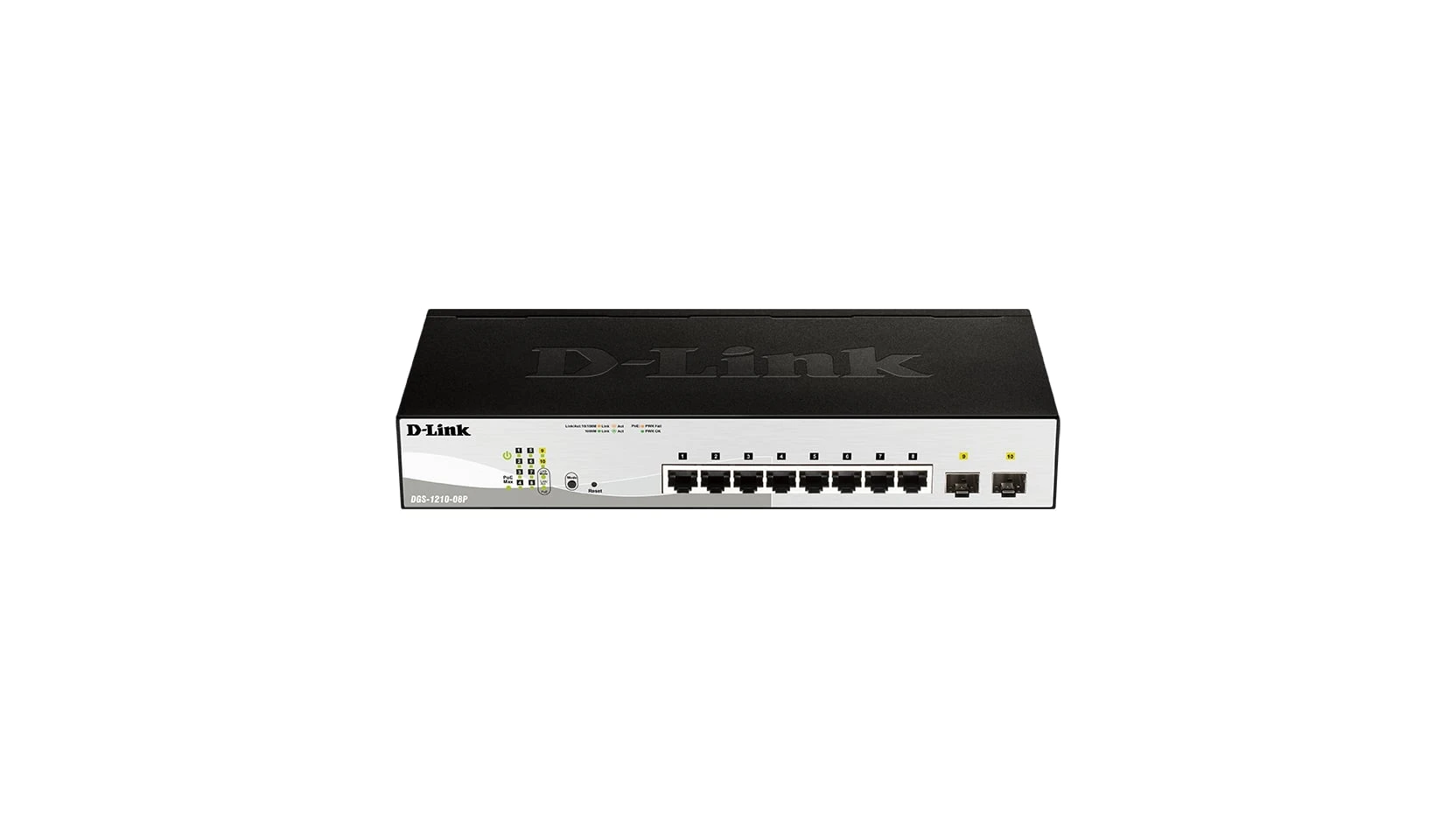 DGS-1210 Series – 8-Port Gigabit PoE Smart Managed Switch with 2 SFP ports DGS-1210 Series - 8-Port Gigabit PoE Smart Managed Switch with 2 SFP ports