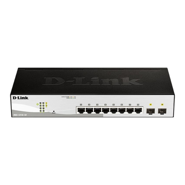 DGS-1210 Series -10-Port Gigabit Smart Managed Switch with 2 SFP ports