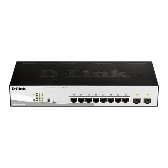 DGS-1210 Series - 10-Port Gigabit Smart Managed Switch including 2x SFP ports