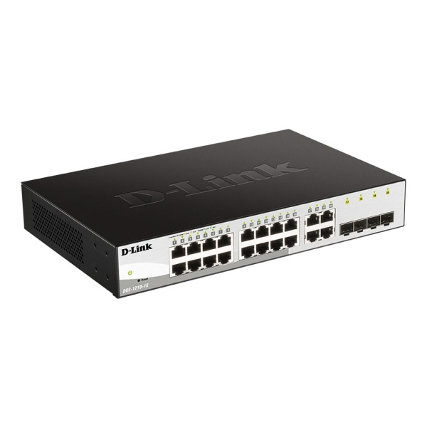 DGS-1210 Series – 16-Port Gigabit Smart Managed Switch with 4 Combo Ports