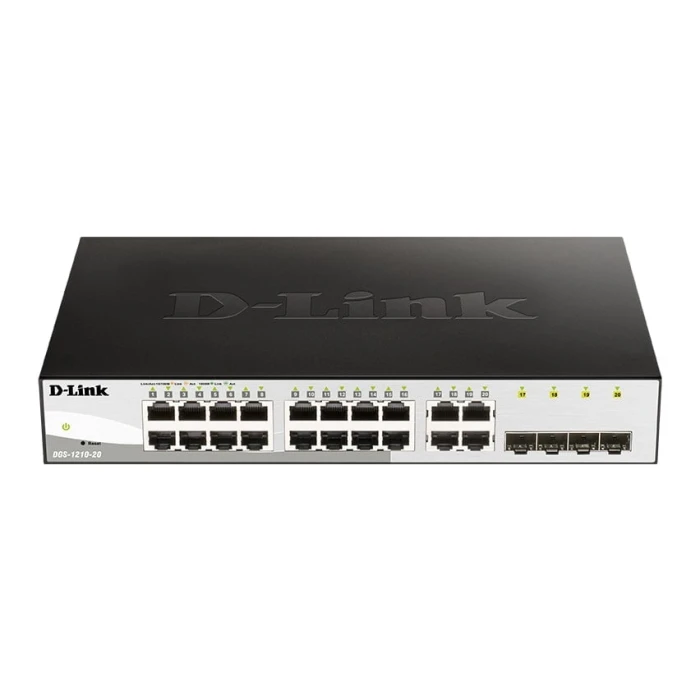 DGS-1210 Series - 20-Port Gigabit Smart Managed Switch including 4 SFP ports