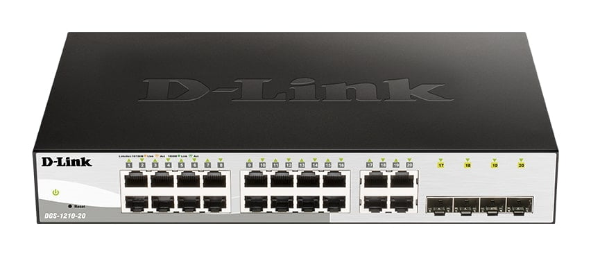 DGS-1210 Series – 20-Port Gigabit Smart Managed Switch including 4 SFP ports DGS-1210 Series - 20-Port Gigabit Smart Managed Switch including 4 SFP ports