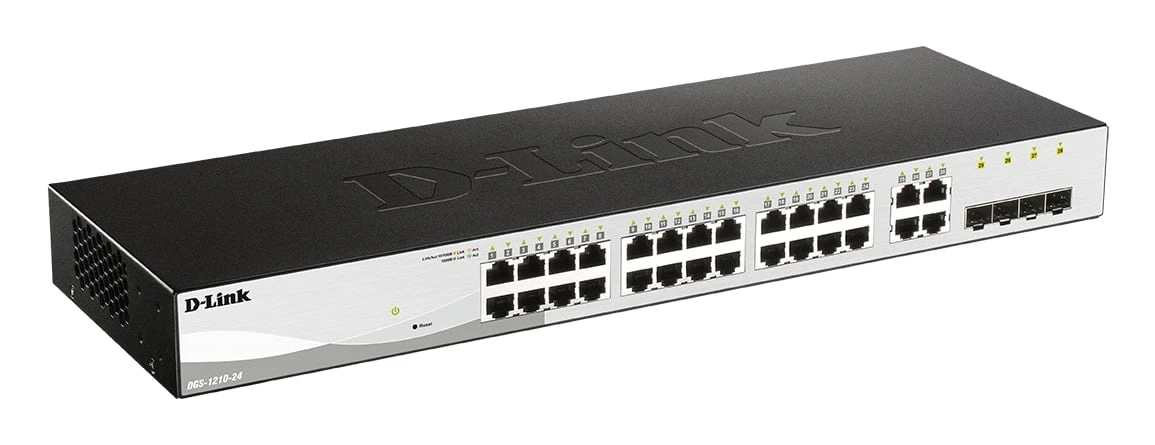 DGS-1210 Series – 24-Port Gigabit Smart Managed Switch including 4 SFP ports DGS-1210 Series - 24-Port Gigabit Smart Managed Switch including 4 SFP ports
