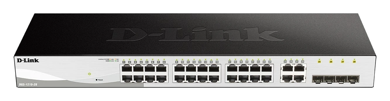 DGS-1210 Series – 28-Port Gigabit Smart Managed Switch including 4 Combo Ports DGS-1210 Series - 28-Port Gigabit Smart Managed Switch including 4 Combo Ports