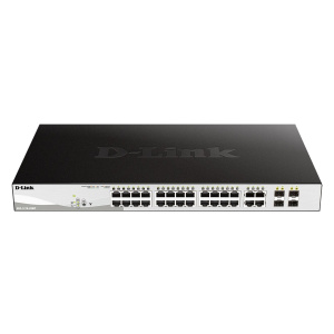 DGS-1210 Series – 28-Port Gigabit PoE+ Smart Managed Switch including 4 x 100/1000Mbps Combo Ports