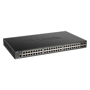 DGS-1250 Series – 48-port Gigabit Smart Managed Switch with 4x 10G SFP+ ports, 370Watts