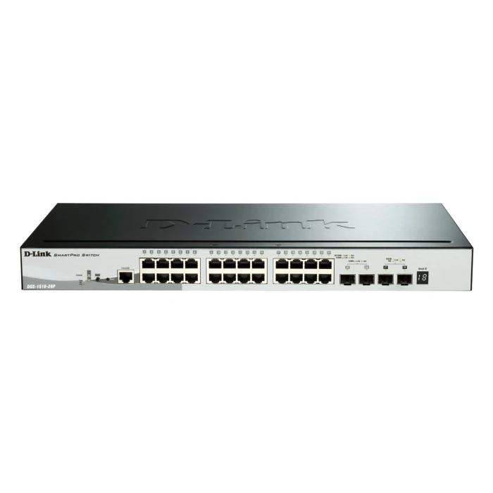 DGS-1510 Series - 52-Port Gigabit Stackable Smart Managed Switch including 4 10G SFP+