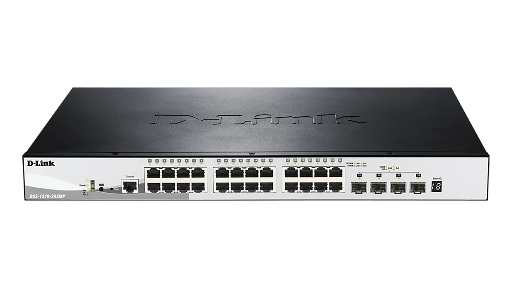 DGS-1510 Series – 28-Port Gigabit Stackable POE Smart Managed Switch including 4 10G SFP+ DGS-1510 Series - 28-Port Gigabit Stackable POE Smart Managed Switch including 4 10G SFP+