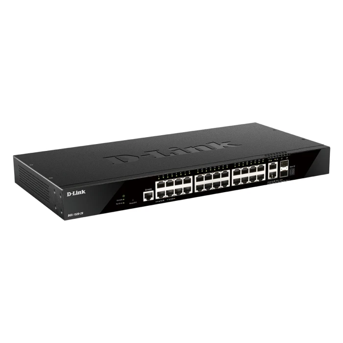 DGS-1520 Series - 24 ports GE + 2 10GE ports + 2 SFP+  Stackable Smart Managed Switch