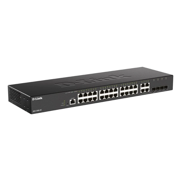 DGS-2000 Series - 24-port Gigabit Managed Switch plus 4 Combo 1000BaseT/SFP