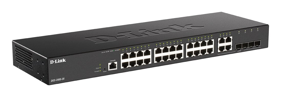 DGS-2000 Series – 24-port Gigabit Managed Switch plus 4 Combo 1000BaseT/SFP DGS-2000 Series - 24-port Gigabit Managed Switch plus 4 Combo 1000BaseT/SFP