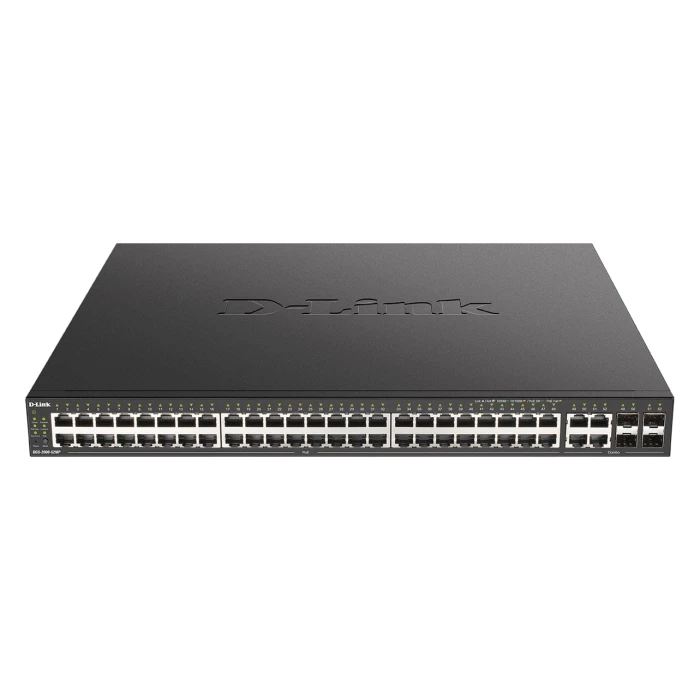 DGS-2000 Series - 48-Port Gigabit PoE Managed Switch + 4 Combo 1000BaseT/SFP