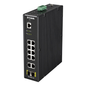12 Port L2 Industrial Smart Managed Switch with 10 x 1GBaseT(X) ports & 2 x SFP ports