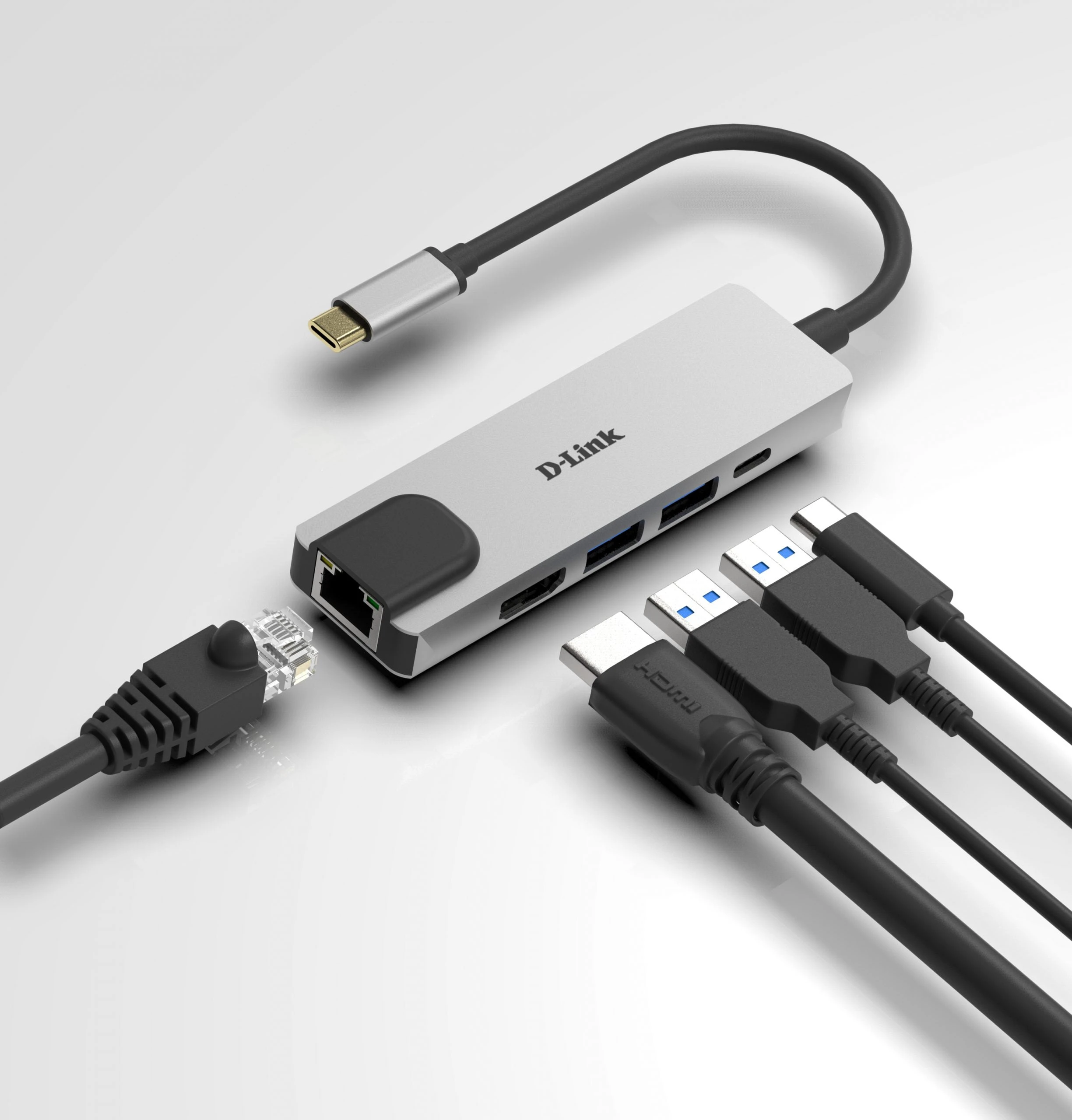 5-in-1 USB-C Hub with HDMI/Ethernet and Power Delivery 5-in-1 USB-C Hub with HDMI/Ethernet and Power Delivery