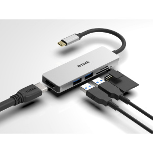 5-in-1 USB-C Hub with HDMI and SD/microSD Card Reader