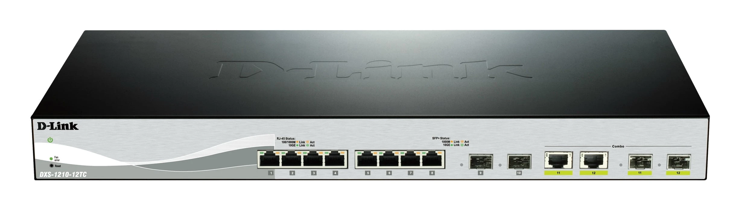 12 Port Smart Managed Switch including 8x10G ports, 2 x SFP+ & 2 x Combo 10GBase-T/SFP+ 12 Port Smart Managed Switch including 8x10G ports, 2 x SFP+ & 2 x Combo 10GBase-T/SFP+