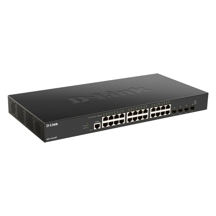 24 x 10G Base-T ports + 4 x 10G/25G SFP28 ports Smart Managed Switch