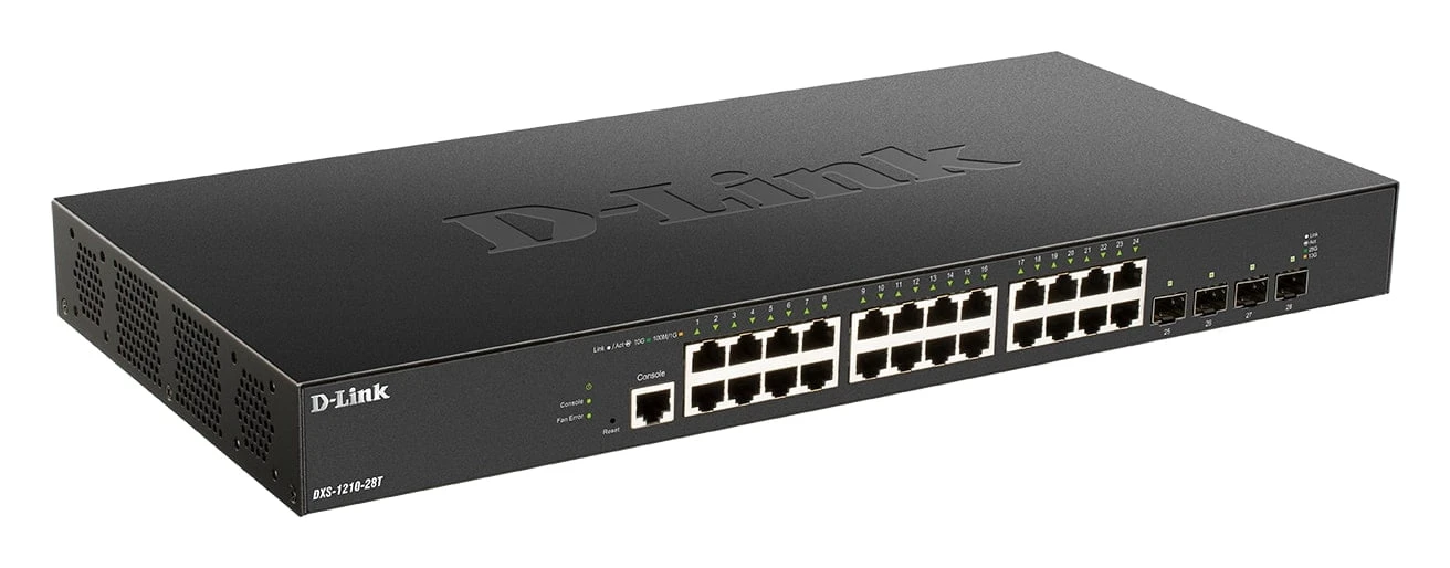 24 x 10G Base-T ports + 4 x 10G/25G SFP28 ports Smart Managed Switch 24 x 10G Base-T ports + 4 x 10G/25G SFP28 ports Smart Managed Switch