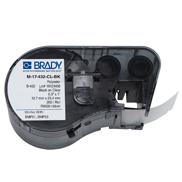 BMP5x 25.4x12.7mm label